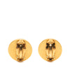 Chanel CC Gold Plated Twisted Faux Pearl Enamel Clip On Earrings Secondhand