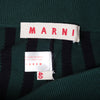 Secondhand Marni Green & Navy Striped Cotton Knit Trousers