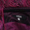 Secondhand Versace Jeans Couture Purple Fringe Strapless Cocktail Dress