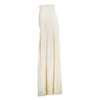 Secondhand Miu Miu Cream Leather Midi Skirt 
