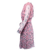 Secondhand Prada Floral Long Sleeve Dress in Pink 