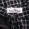 Secondhand Vivienne Westwood Black & White Checked High-Waisted Trousers - '00s