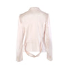 Secondhand Yves Saint Laurent Blush Satin Waist-Detail Blazer