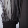 second hand Stephan Janson Grey Sheer Viscose Silk Cape Dress 