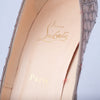Secondhand Christian Louboutin Poseidon Metallic Silver Scaled PVC & Foil Peep-Toe Pumps - '10s