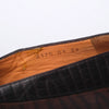 second hand Collection Privèe Multicolor Croc-Embossed Leather Penny Loafers 