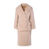 second hand Dolce & Gabbana Blush Pink Alpaca Wool Skirt Suit