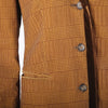 Secondhand Emporio Armani  Brown Checked Blazer with Velvet Trim