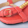 Secondhand Balenciaga Leather Studded Accents T-Strap Sandals 
