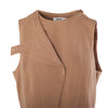 Secondhand Mani Camel Wool Asymmetric Wrap Vest - '90s