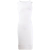 Chanel White Ribbed Dress - 2000s Second hand