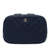 Chanel Large Quilted Caviar Curvy Cosmetic Pouch Secondhand