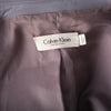 Secondhand Calvin Klein Collection Grey Calfskin Leather Blazer