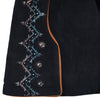 Secondhand Patricia Wolf Embroidered Suede Cropped Jacket - '00s
