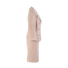 second hand Dolce & Gabbana Blush Pink Alpaca Wool Skirt Suit
