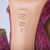 Secondhand Casadei Fuchsia Leather Platform Slingback Sandals - '10s