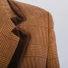 Secondhand Emporio Armani  Brown Checked Blazer with Velvet Trim