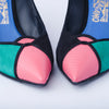 Secondhand Salvatore Ferragamo Fiaba Leather and Suede Pumps
