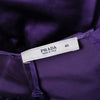 Secondhand Prada Purple Silk Satin Blouse with Bow Detail -'00s