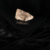 Secondhand Hermès Black Cashmere & Leather Fringe Shawl -'00s