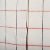 Secondhand Alberto Biani White Grid Coat with Black Collar - '10s