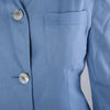 Secondhand Valentino Nigh Light Blue Textured Viscose Skirt Suit