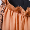 Secondhand Lanvin Strapless Printed Silk Dress with Jewel Detail- '00s
