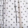 Secondhand Fendi White Silk Shirt Dress with Polka Dot Print and Contrast Hem- '10s