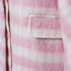 Secondhand Vivetta Striped Coat with Faux Fur Collar - '00s