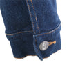 Secondhand Roberto Cavalli Dark Wash Denim Crystal Logo Jacket - '00s