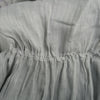second hand Kristina Ti Sage Grey Embroidered Cotton and Silk Dress