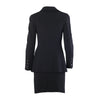 second hand Chanel Spring 1997 Black Wool CC Button Skirt Suit- '90s