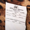 second hand Dolce&Gabbana Black Tailored Sheath Dress with Leopard Print Details 