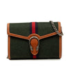 Gucci Wool Web Dionysus Wallet on Chain Secondhand