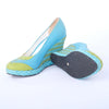 second hand Roberta Di Camerino
Striped Wedge Pumps