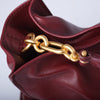 Secondhand Balmain Medium Anthem Leather Shoulder Bag Burgundy - '20s
