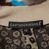 second hand Gaetano Navarra Leopard Print Overcoat with Multicolor Fur 
