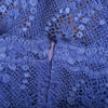 Secondhand La Perla Blue Lace Bustier Slip Dress - '00s