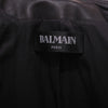 second hand Balmain Black Leather Double-Breasted Blazer - '20s