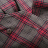 second hand Valentino Boutique Vintage Tartan Wool Blazer With Sculpted Shoulders - '80s
