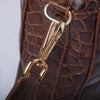 Secondhand Pierre Cardin Brown Crocodile Leather Top Handle Bag - '00s