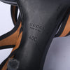 second hand Gucci Leather Colorblock Pattern T-Strap Sandals