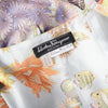 Secondhand Salvatore Ferragamo Aquarium Print Silk Halter Top