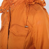 Second hand Loro Piana Orange Silk Hooded Safari Jacket