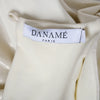 Danamé Metallic Ruched Cut-Out Mini Dress