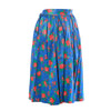 second hand Yves Saint Laurent  Top And Blue Floral Silk Skirt Set