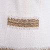 Secondhand Chanel Short Sleeve Ivory Jacket With Silk Lining - '00s