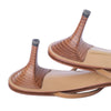 second hand Gucci by Tom Ford Tan Leather Kitten Heel Mules Horsebit Detail 