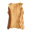 Secondhand Miu Miu Gold Silk Top with Embellished Neckline