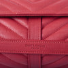Secondhand Saint Laurent Envelope Leather Chain Shoulder Bag in Red - '10s